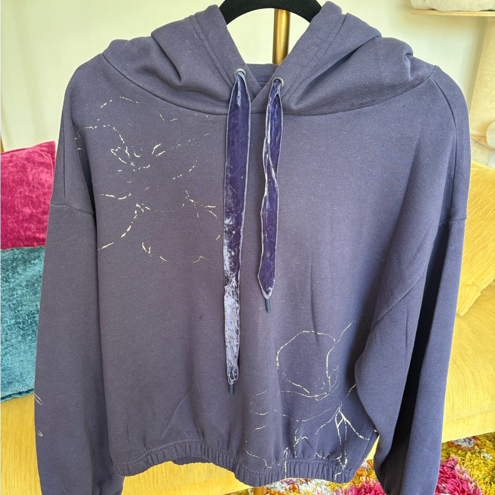 daily practice by Anthropologie purple hooded sweatshirt - Picture 5 of 11